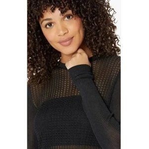 𝅺nwt Free People H20 Crew Pullover / Black